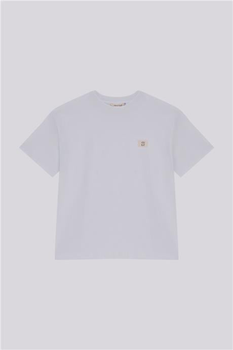 Nebbati Basic Erkek Çocuk Beyaz TshirtNebbati Basic Erkek Çocuk Beyaz Tshirt
