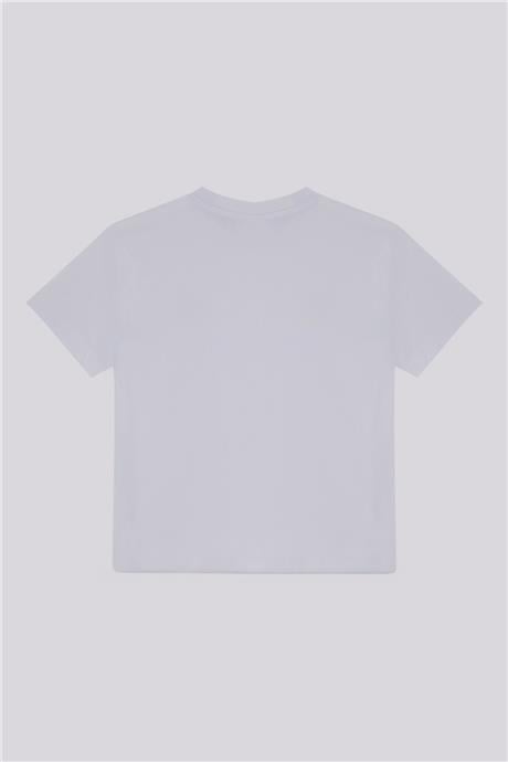Nebbati Basic Erkek Çocuk Beyaz TshirtNebbati Basic Erkek Çocuk Beyaz Tshirt