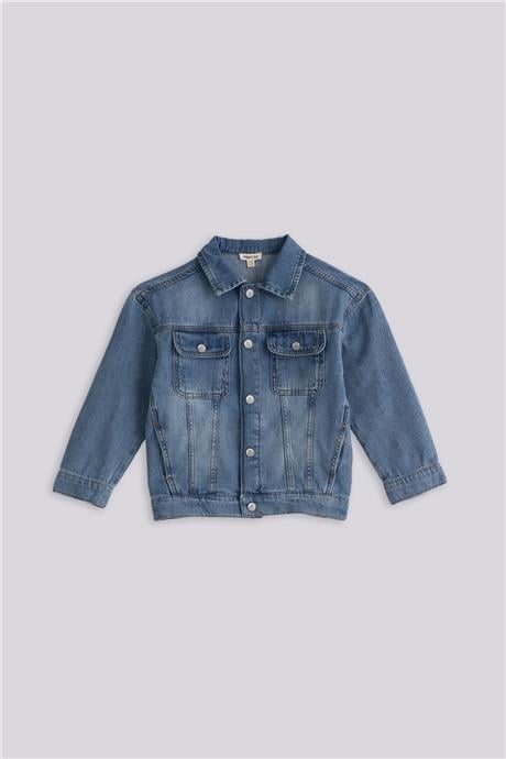 Nebbati Basic Erkek Çocuk Denim CeketNebbati Basic Erkek Çocuk Denim Ceket