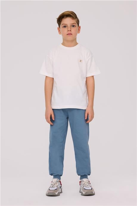 Nebbati Basic Erkek Çocuk Ekru TshirtNebbati Basic Erkek Çocuk Ekru Tshirt