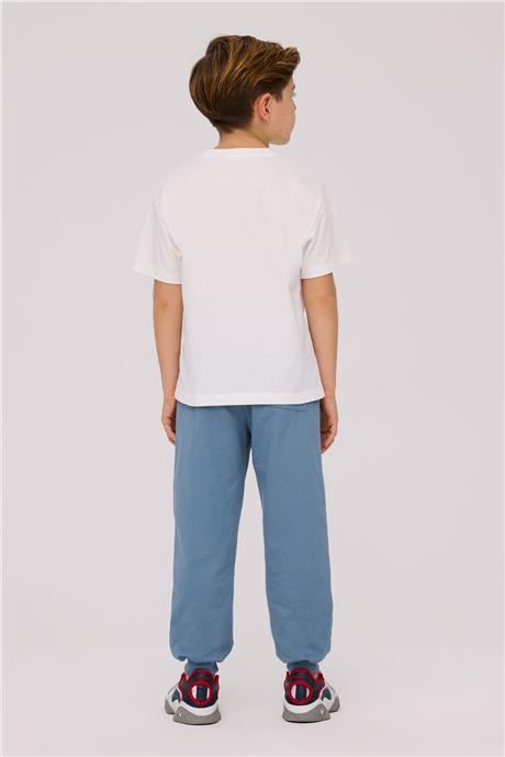 Nebbati Basic Erkek Çocuk Ekru TshirtNebbati Basic Erkek Çocuk Ekru Tshirt