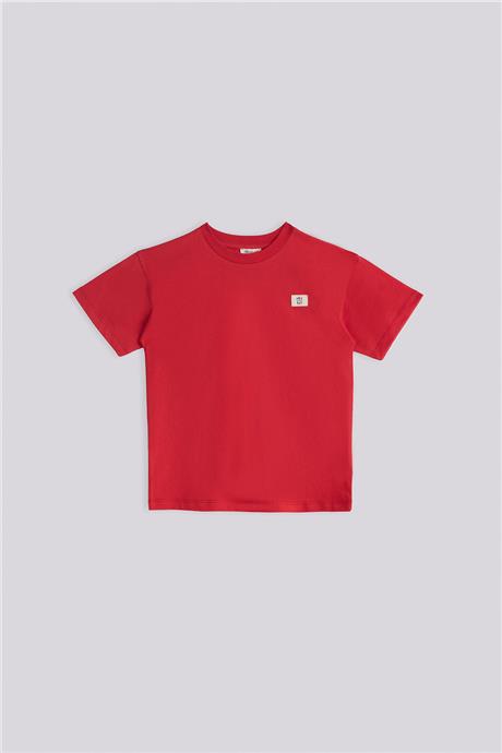 Nebbati Basic Erkek Çocuk Kırmızı TshirtNebbati Basic Erkek Çocuk Kırmızı Tshirt