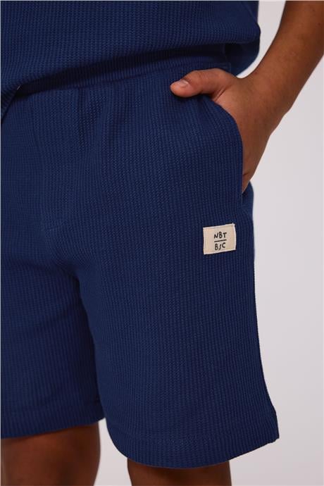 Nebbati Basic Erkek Çocuk Lacivert Şort ve Tshirt TakımıNebbati Basic Erkek Çocuk Lacivert Şort ve Tshirt Takımı
