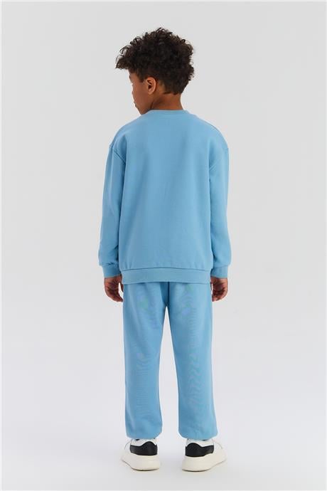 Nebbati Basic Erkek Çocuk Mavi SweatshirtNebbati Basic Erkek Çocuk Mavi Sweatshirt