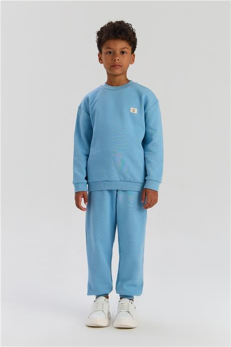 Nebbati Basic Erkek Çocuk Mavi SweatshirtNebbati Basic Erkek Çocuk Mavi Sweatshirt