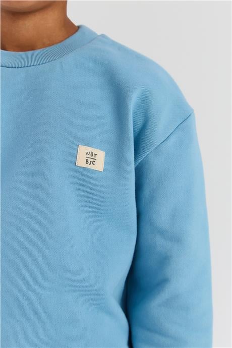 Nebbati Basic Erkek Çocuk Mavi SweatshirtNebbati Basic Erkek Çocuk Mavi Sweatshirt