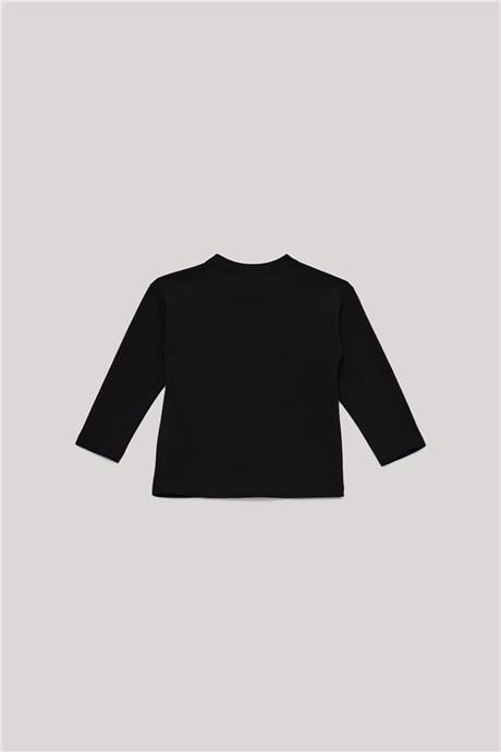 Nebbati Basic Erkek Çocuk Siyah T-Shirt