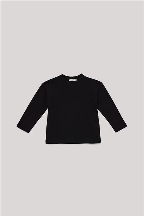 Nebbati Basic Erkek Çocuk Siyah T-Shirt
