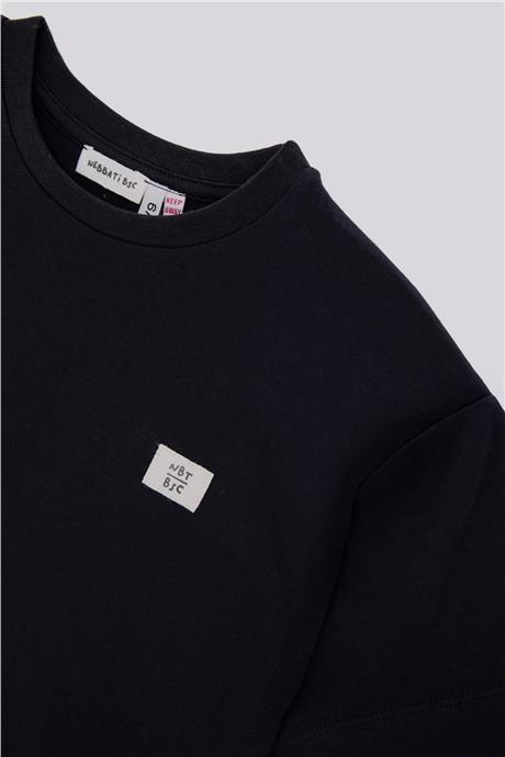 Nebbati Basic Erkek Çocuk Siyah TshirtNebbati Basic Erkek Çocuk Siyah Tshirt