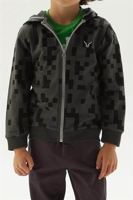 Nebbati Boy Anthracite Tracksuit TopNebbati Boy Anthracite Tracksuit Top