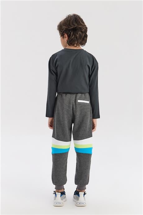 Nebbati Boy Anthracite Tracksuit BottomNebbati Boy Anthracite Tracksuit Bottom
