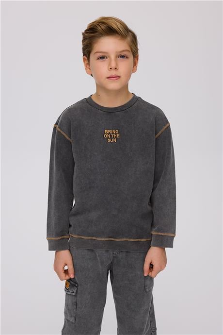 Nebbati Erkek Çocuk Antrasit SweatshirtNebbati Erkek Çocuk Antrasit Sweatshirt