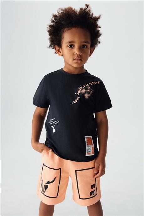 Nebbati Erkek Çocuk Antrasit T-Shirt