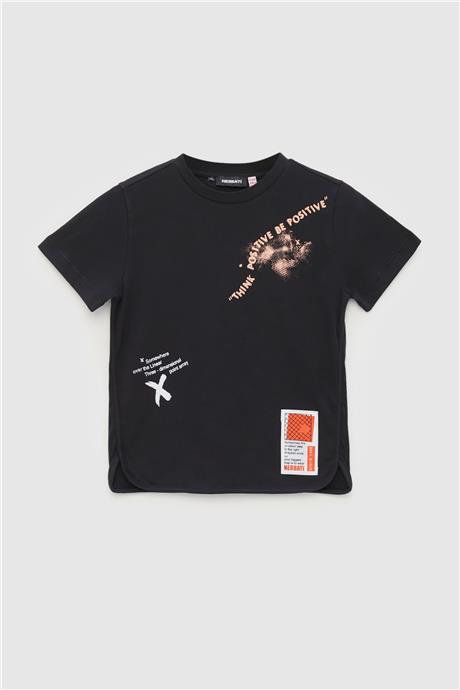 Nebbati Erkek Çocuk Antrasit T-Shirt