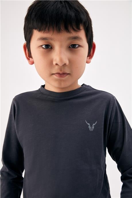 Nebbati Erkek Çocuk Antrasit T-Shirt