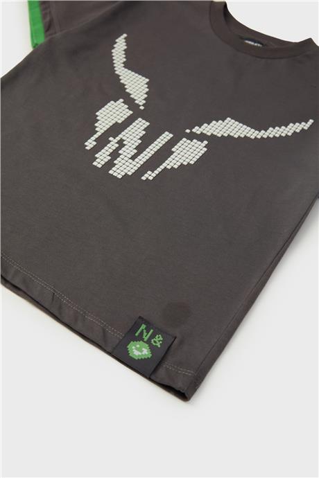 Nebbati Erkek Çocuk Antrasit T-Shirt