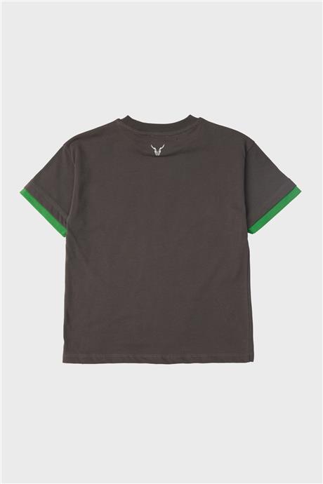 Nebbati Erkek Çocuk Antrasit T-Shirt