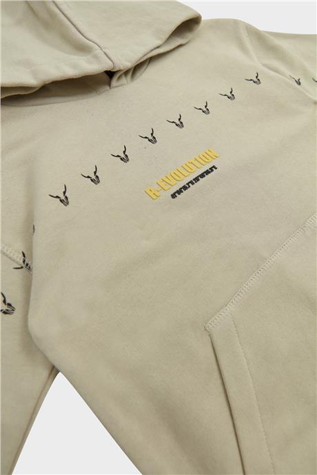 Nebbati Erkek Çocuk Bej Sweatshirt