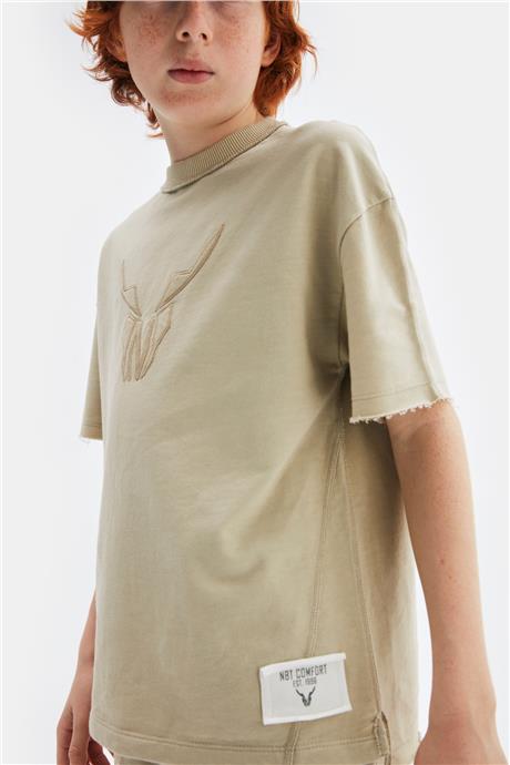 Nebbati Erkek Çocuk Bej Sweatshirt