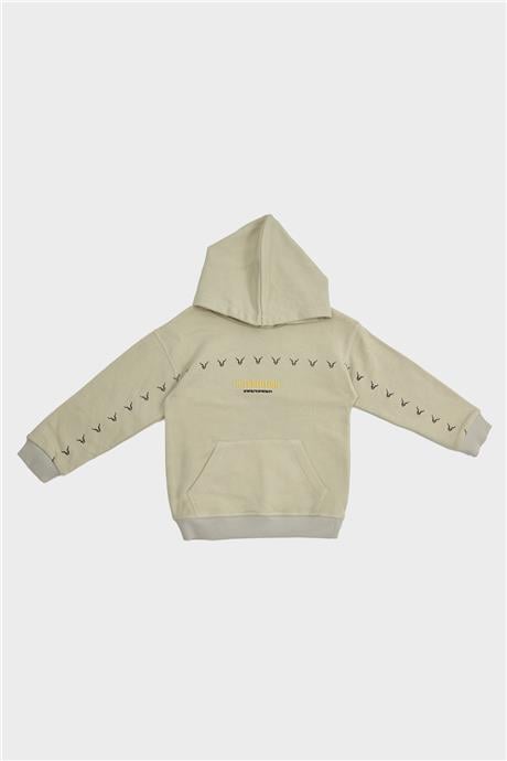 Nebbati Erkek Çocuk Bej Sweatshirt
