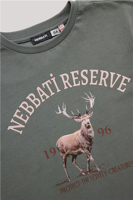 Nebbati Erkek Çocuk Bej T-Shirt