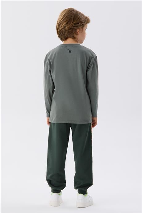 Nebbati Erkek Çocuk Bej T-Shirt