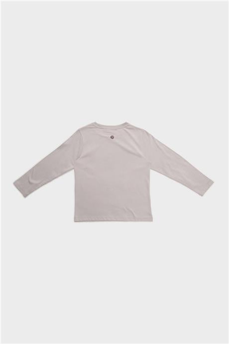 Nebbati Erkek Çocuk Bej T-Shirt