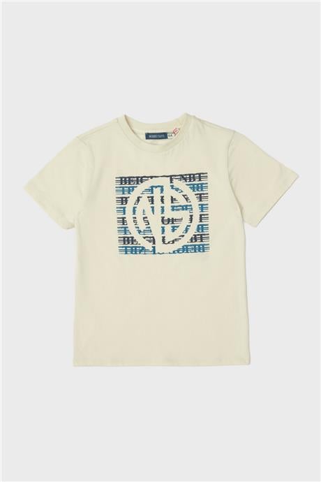 Nebbati Erkek Çocuk Bej T-Shirt