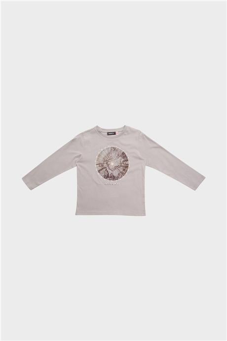 Nebbati Erkek Çocuk Bej T-Shirt