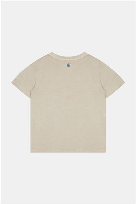 Nebbati Erkek Çocuk Bej Tshirt