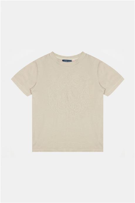 Nebbati Erkek Çocuk Bej Tshirt