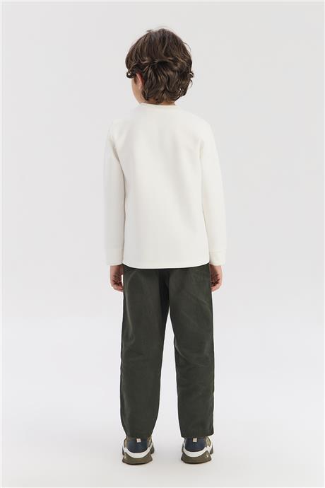 Nebbati Boy White SweatshirtNebbati Boy White Sweatshirt