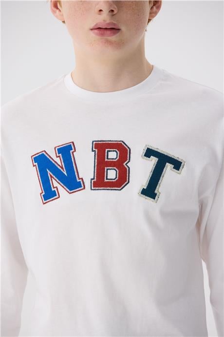 Nebbati Erkek Çocuk Beyaz T-Shirt