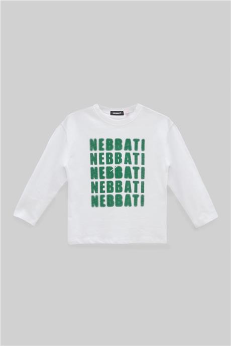 Nebbati Erkek Çocuk Beyaz T-Shirt