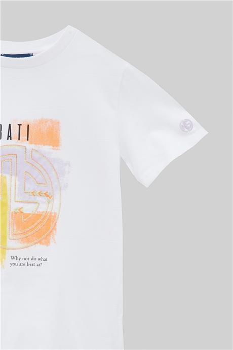 Nebbati Erkek Çocuk Beyaz T-Shirt