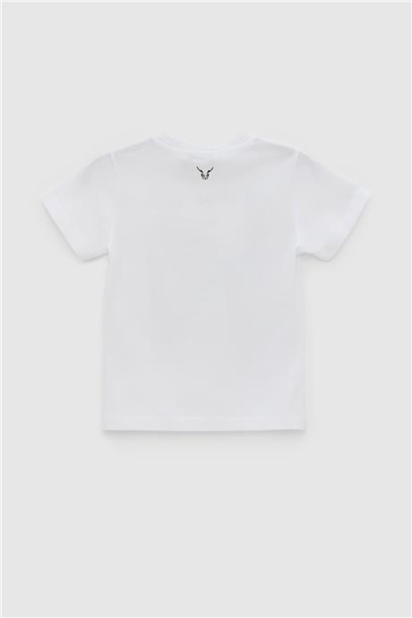Nebbati Erkek Çocuk Beyaz T-Shirt