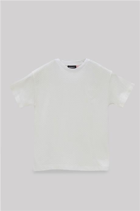 Nebbati Erkek Çocuk Beyaz T-Shirt