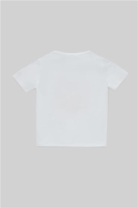 Nebbati Erkek Çocuk Beyaz T-Shirt
