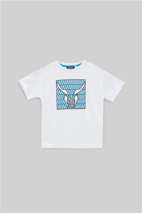 Nebbati Erkek Çocuk Beyaz T-Shirt