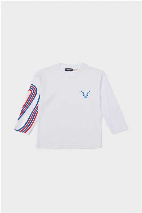 Nebbati Erkek Çocuk Beyaz T-Shirt