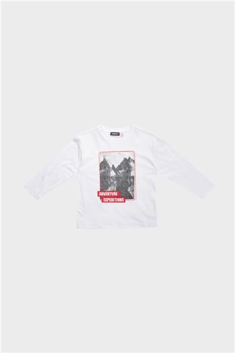 Nebbati Erkek Çocuk Beyaz T-Shirt