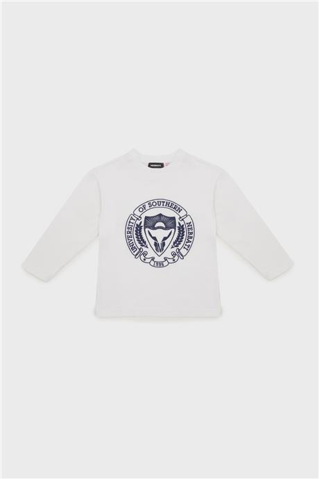 Nebbati Erkek Çocuk Beyaz T-Shirt