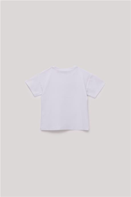 Nebbati Erkek Çocuk Beyaz T-Shirt