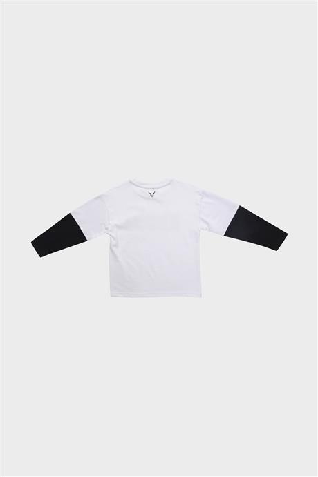 Nebbati Erkek Çocuk Beyaz T-Shirt