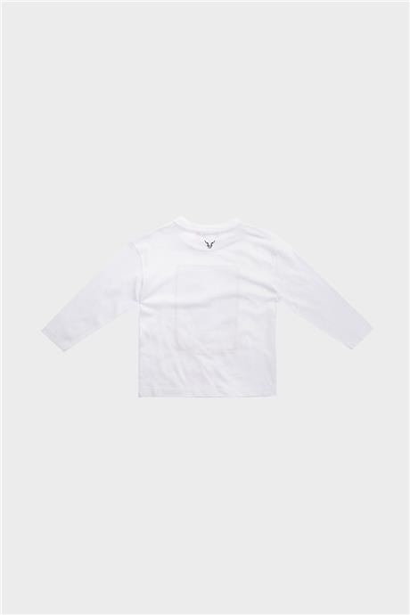 Nebbati Erkek Çocuk Beyaz T-Shirt