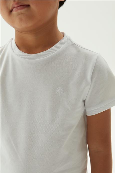 Nebbati Erkek Çocuk Beyaz T-Shirt