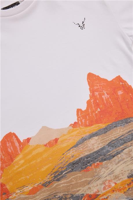 Nebbati Erkek Çocuk Beyaz T-Shirt
