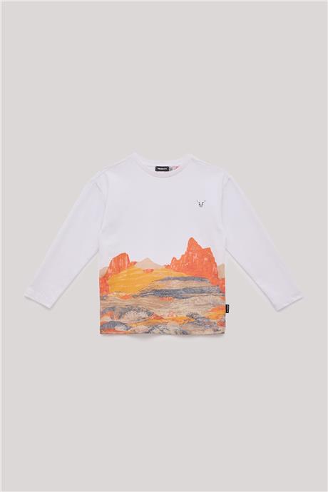 Nebbati Erkek Çocuk Beyaz T-Shirt