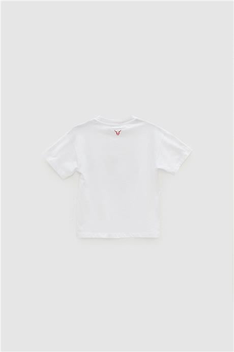 Nebbati Erkek Çocuk Beyaz T-Shirt
