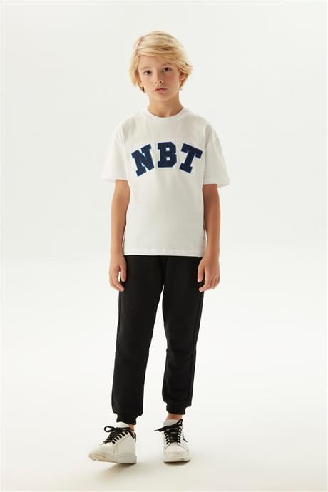 Nebbati Erkek Çocuk Beyaz T-Shirt